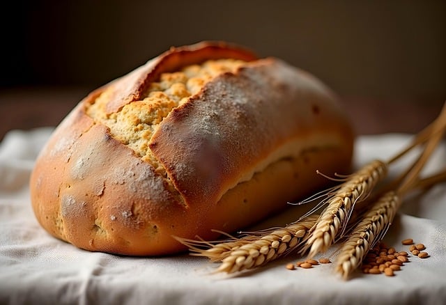 Free bread loaf food illustration