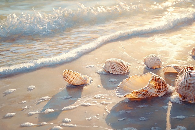 Free ai generated mussels nature illustration
