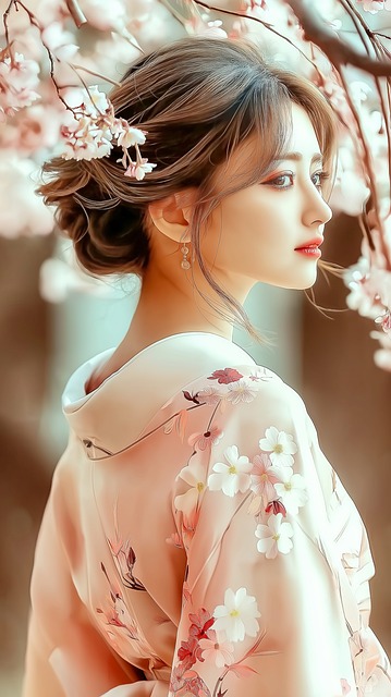 กิโมโน, ญี่ปุ่น, ผู้หญิง, สวยงาม, สาว