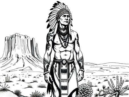 Indisch, Navajo, Arizona, Panorama