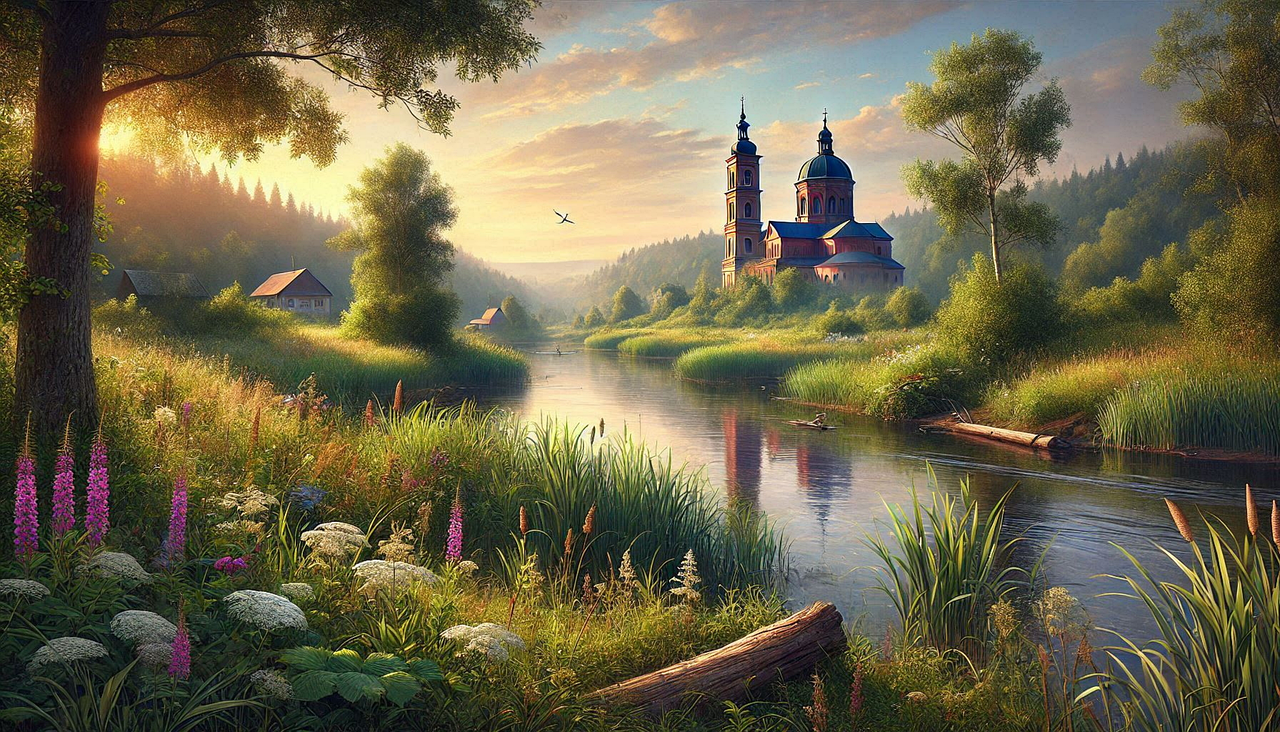 Two River Riverside Download River, Riverside, Nature. Royalty-Free Stock Illustration ...