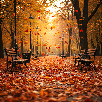 Free Autumn Leaves Falling Leaves illustration and picture