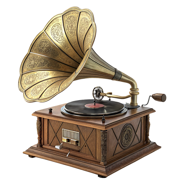 Free ai generated gramophone music illustration