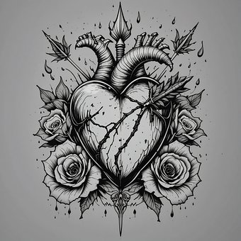 Free Ai Generated Heart illustration and picture