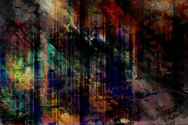 Free abstract painting wallpaper illustration