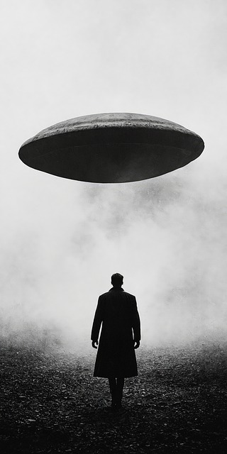 Free ai generated ufo alien illustration