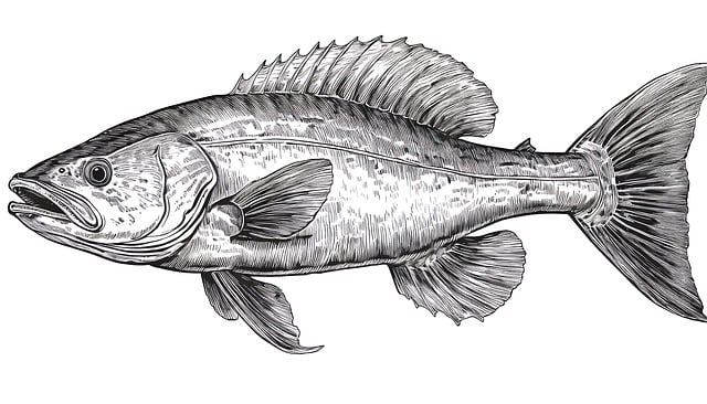 Free ai generated cod fish illustration