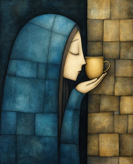 Free ai generated woman cup illustration