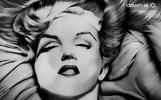 Ai Art, Marilyn Monroe, Mm, Bild