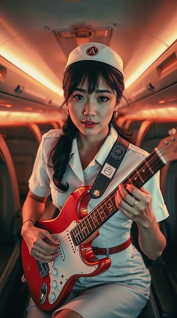 Žena, Lietadlo, Gitarista, Model, Módy