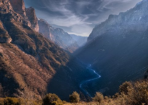 Canyon, Bjerge, Landskab, Natur, Geologi