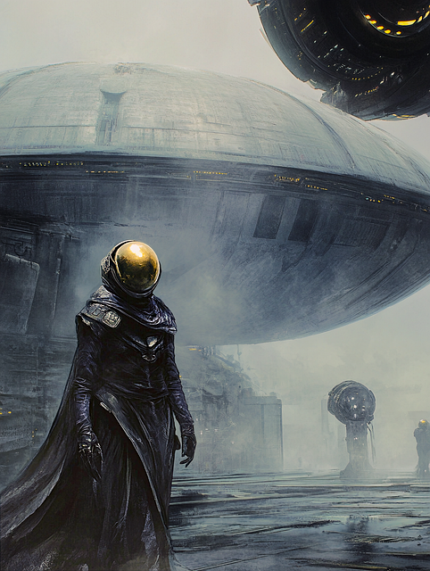 Free Ai Generated Science Fiction illustration and picture