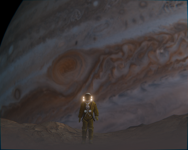 Free Jupiter Astronaut Space Planet illustration and picture