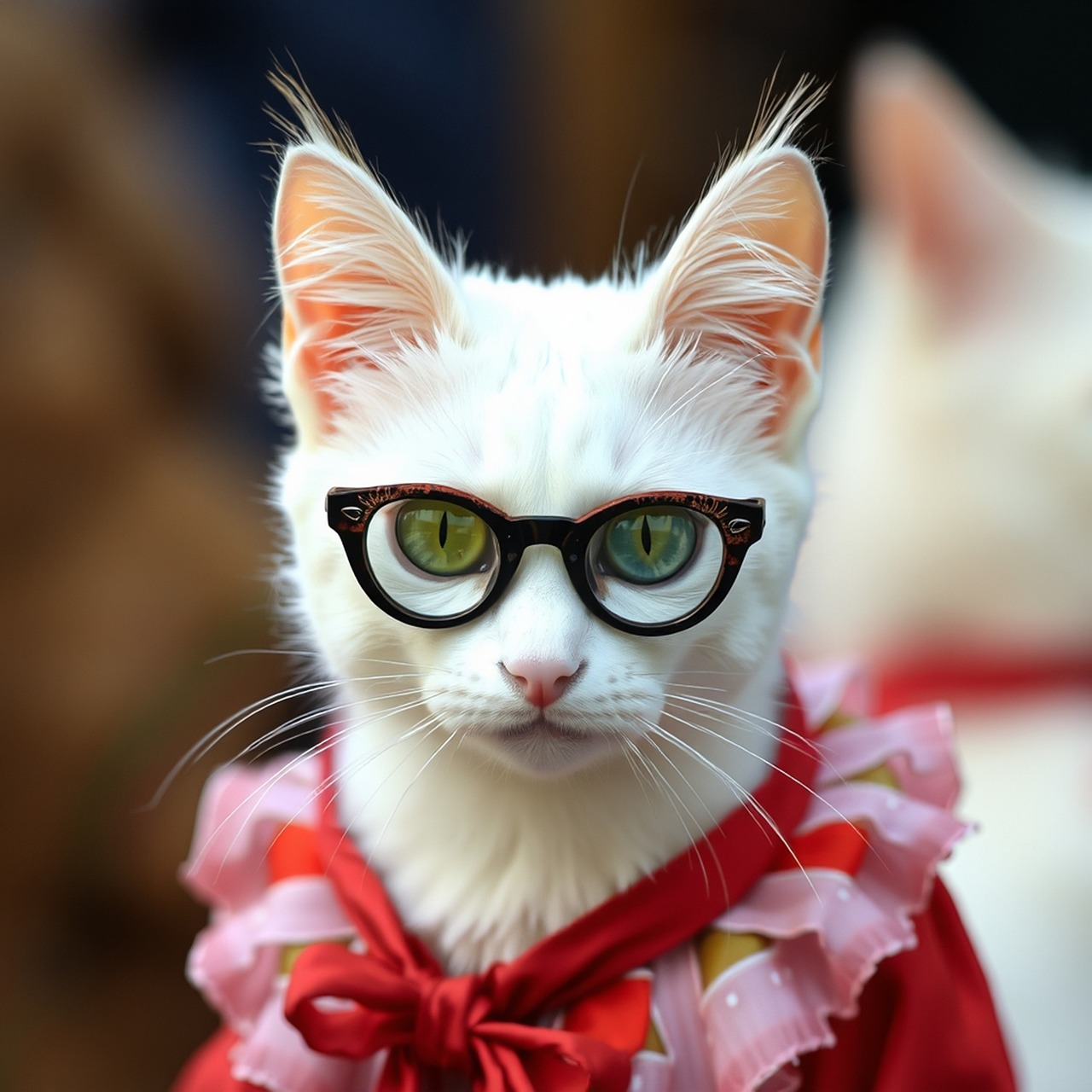 Cape De Vampire Pour Chat - Déguisement Halloween Pour Animaux, Ajustable, En Polyester Rouge, Pour Fêtes Et Photos