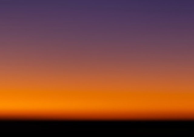 Sonnenuntergang, Dämmerung, Horizont