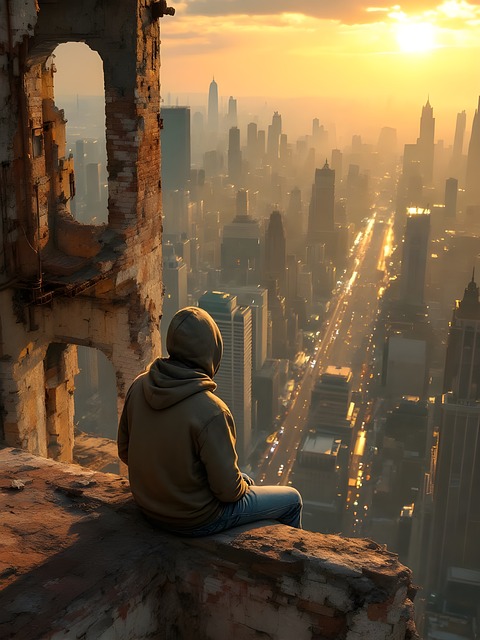 Free ai generated boy view illustration