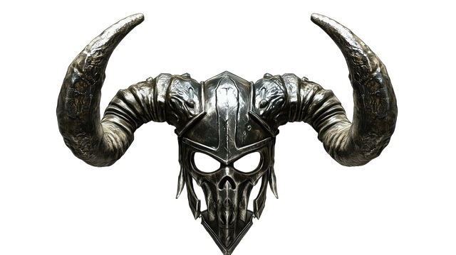 Free ai generated helmet skull mask illustration