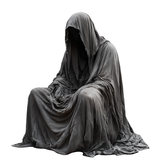 Free ai generated mysterious hooded illustration