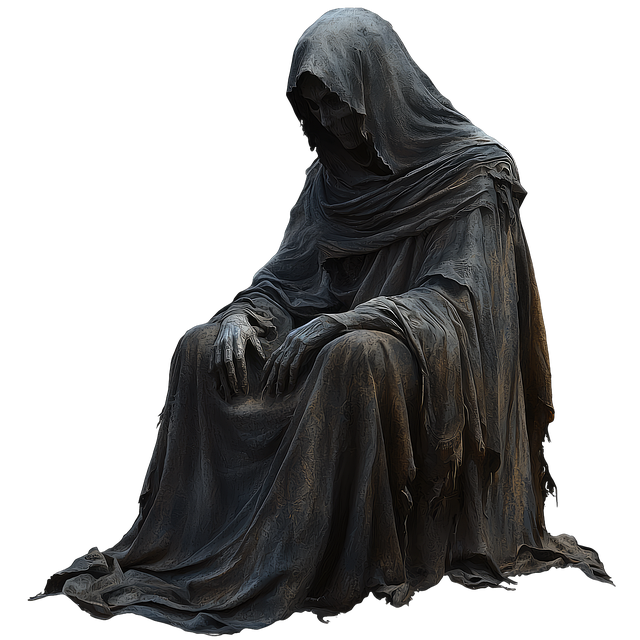 Free ai generated mysterious hooded illustration
