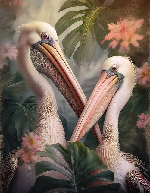 Free ai generated pelicans beak illustration