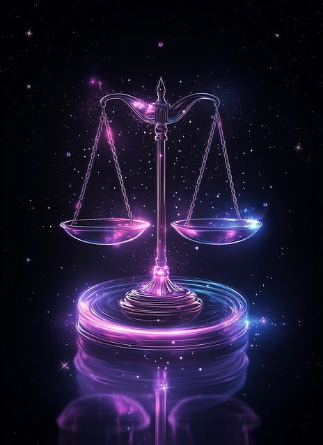 Free ai generated libra star sign illustration