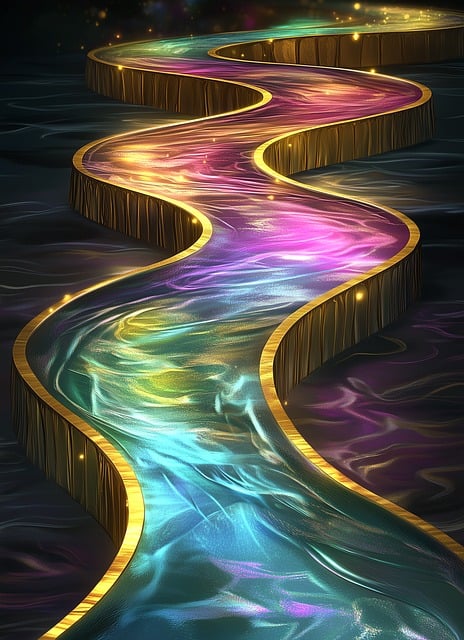 Free ai generated water multicoloured illustration