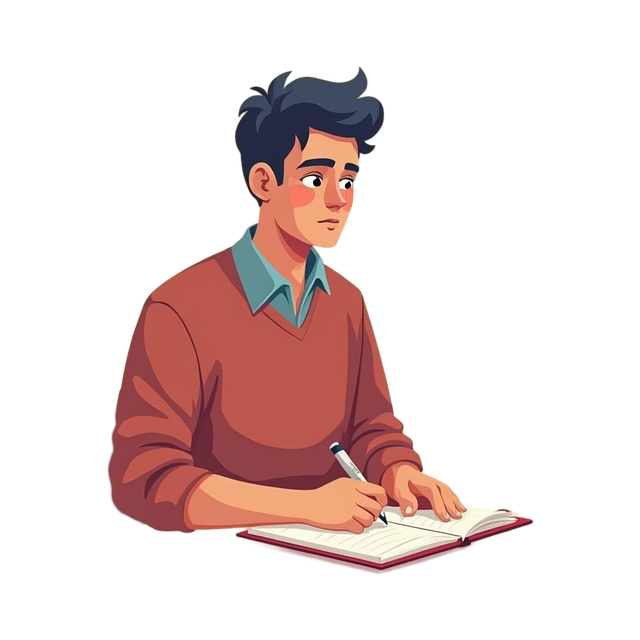 Free ai generated writing writer illustration