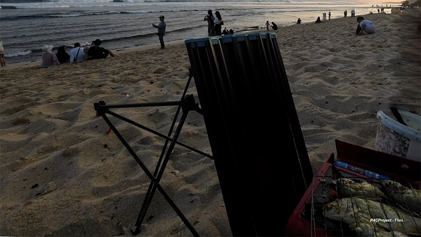 Camping, Strand, Indonesisch