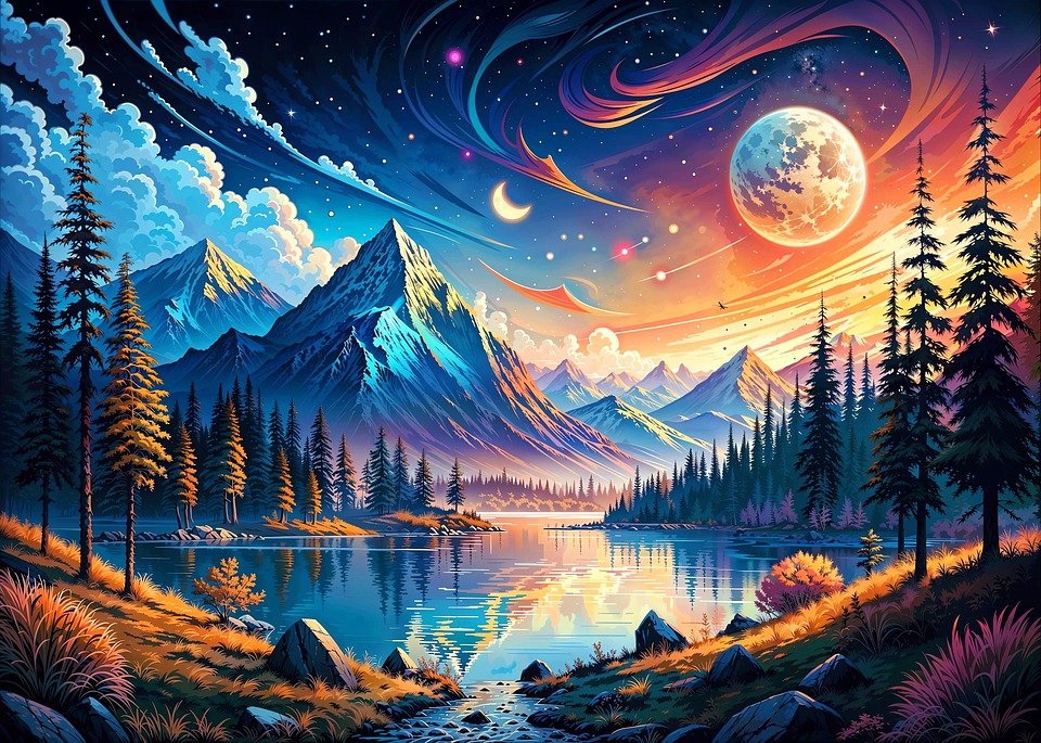 Download Mountain Lake, Spring, Mountains. Royalty-Free Stock ...