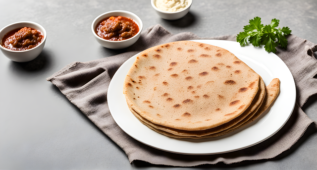 Free ai generated injera ethiopian food illustration