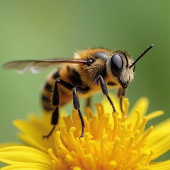 Free Ai Generated Bee illustration and picture