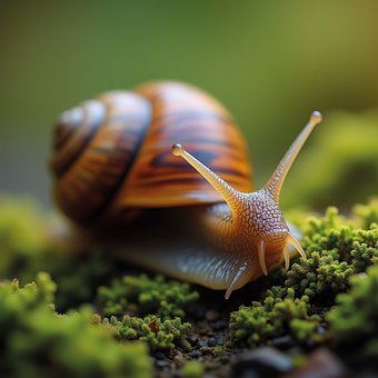 Free Ai Generated Snail illustration and picture