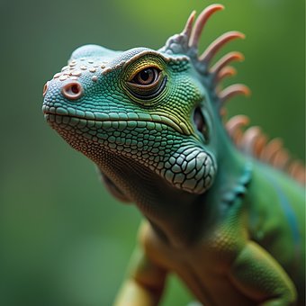 Free Ai Generated Iguana illustration and picture