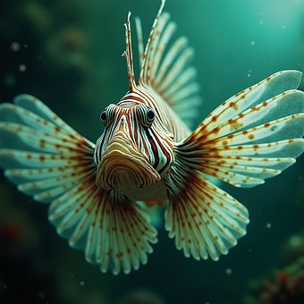 Free Ai Generated Lion Fish illustration and picture