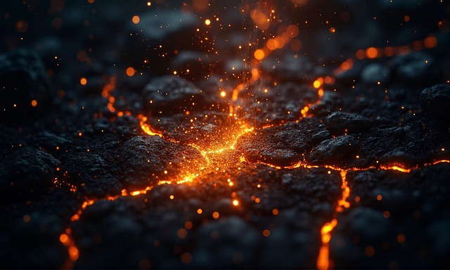 Free ai generated volcanic lava illustration
