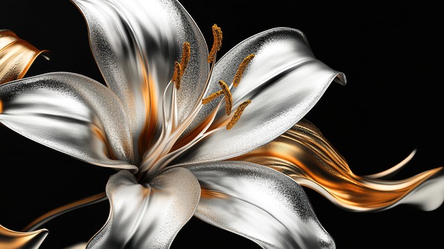 Free ai generated lily flower illustration