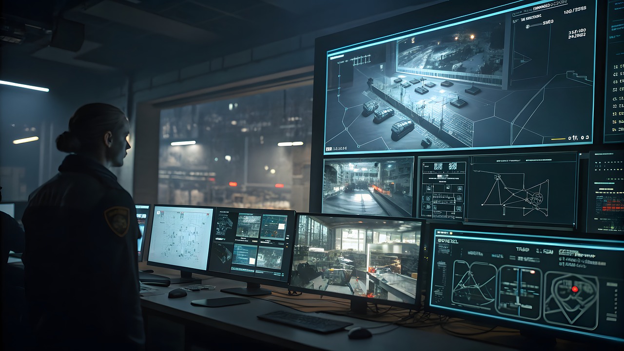 Cyber Control Library Download Cybersecurity, Control Room, Surveillance. Royalty-Free Stock ...