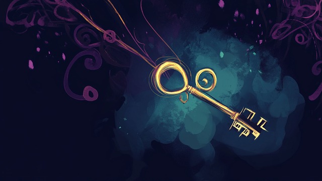 Free Key Golden illustration and picture