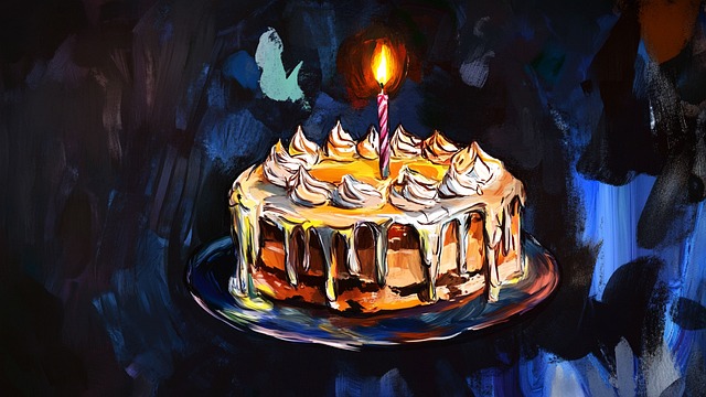 Free Cake Candle illustration and picture