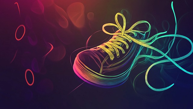 Free Sneakers Rainbow illustration and picture
