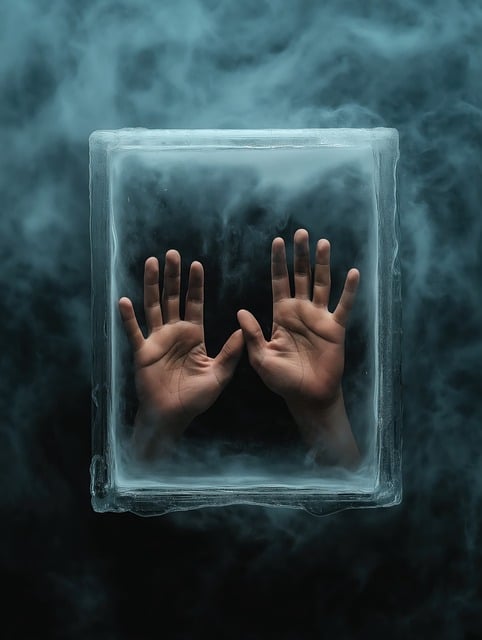 Free ai generated trapped hands illustration