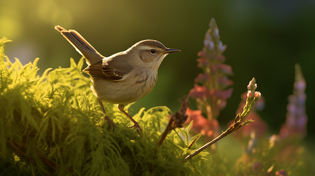 Free ai generated bird spring illustration