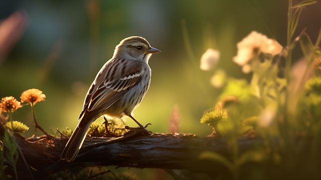 Free ai generated bird spring illustration
