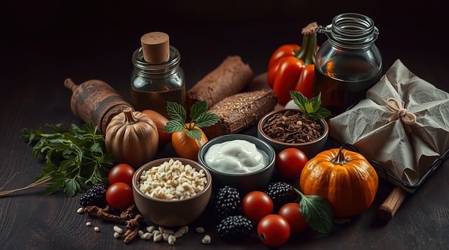 Free ai generated ingredients healthy illustration