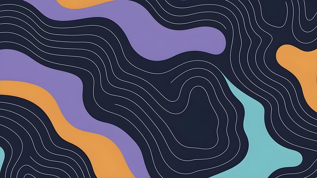 Free ai generated abstract topographic illustration