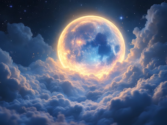 Free ai generated moon glow illustration