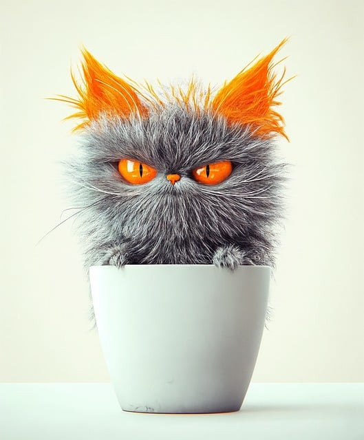 Ai Gerado, Gato, Animal, Gato Cinza