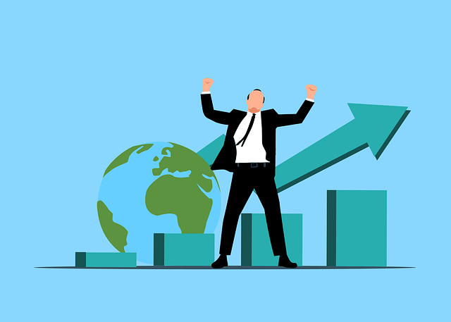 Free business success growth illustration