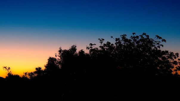 Natue, Landskap, Vår, Solnedgang, Himmel