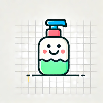 Free Cute Shampoo Smiling Bottle illustration and picture